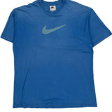 Nike T-Shirt - Large Blue Cotton