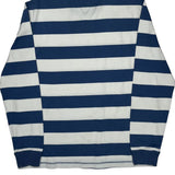 Tommy Hilfiger Striped Long Sleeve T-Shirt - Large Blue Cotton