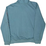 Liquid Blue Graphic Hoodie - Large Blue Cotton