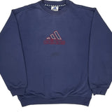 Adidas Sweatshirt - Large Blue Cotton