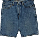 Levis Denim Shorts - 34W 10L Blue Denim