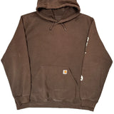 Carhartt Hoodie - 2XL Brown Cotton