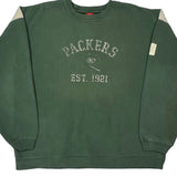 Packers Reebok Football Sweatshirt - XL Green Cotton