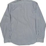 Polo By Ralph Lauren Striped Shirt - XL Blue Cotton