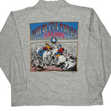 Phi Delta Theta Saloon Anvil Graphic Long Sleeve T-Shirt - XL Gray Cotton