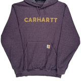 Carhartt Hoodie - Medium Purple Cotton Blend