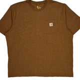 Carhartt T-Shirt - 2XL Brown Cotton