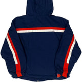 Age 6 Nike Striped Windbreaker - Medium Blue Cotton