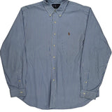 Ralph Lauren Striped Shirt - XL Blue Cotton