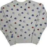 Reverse Weave Champion Sweatshirt - Small White Cotton