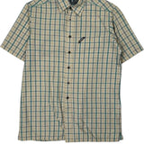 Ecko Unltd Checked Short Sleeve Shirt - Medium Beige Cotton