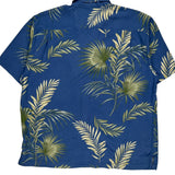 Tommy Bahama Floral Hawaiian Shirt - XL Blue Cotton