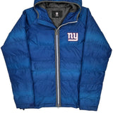 New York Giants N.F.L. Pro Line Football Puffer - Medium Blue Polyester