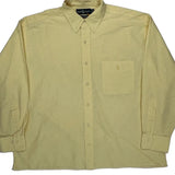 Big Button Down Ralph Lauren Shirt - Large Yellow Cotton