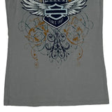 Harley Davidson Graphic Tank Top - Medium Gray Cotton