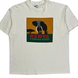 Kenya Starbucks Coffee Hanes Graphic T-Shirt - XL White Cotton