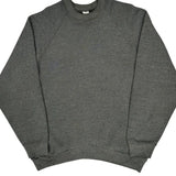 Made In USA 90S Blank Fruit Of The Loom Sweatshirt - XL Grey Cotton Blend