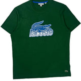 Lacoste Spellout T-Shirt - XL Green Cotton