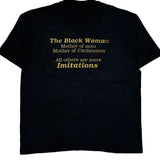 Hanes Single Stitch T-Shirt - XL Black Cotton Blend
