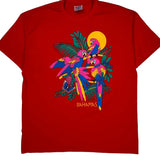 Hanes Single Stitch T-Shirt - XL Red Cotton Blend