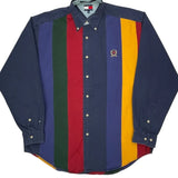 Tommy Hilfiger Striped Shirt - Medium Multicoloured Cotton