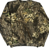 Mossy Oak Camo Sweatshirt - Large Camo Cotton Blend