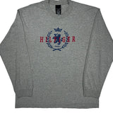 Tommy Hilfiger Long Sleeve T-Shirt - XL Grey Cotton