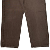 Wrangler Carpenter Pants - 34W 30L Brown Cotton