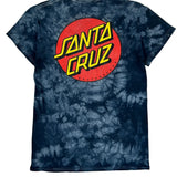 Santa Cruz Tie-Dye T-Shirt - Small Blue Cotton