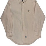 Ralph Lauren Striped Shirt - Medium Beige Cotton