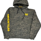 Cat Camo Hoodie - XL Gray Cotton Blend