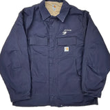 Dte Energy Carhartt Tall Jacket - 3XL Navy Cotton Blend