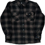 Dickies Checked Overshirt - Large Black Polyester