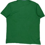 Tommy Hilfiger Spellout Polo Shirt - Large Green Cotton