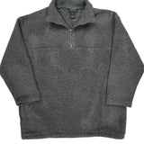 Ralph Lauren 1/4 Zip Fleece - Large Gray Polyester