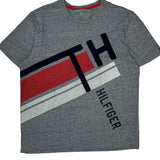 Tommy Hilfiger T-Shirt - Large Grey Cotton