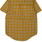 Age 4 Nautica Checked Short Sleeve Shirt - Small Yellow Cotton
