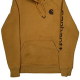 Age 4-6 Carhartt Spellout Hoodie - Small Brown Cotton