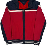 Tommy Hilfiger Track Jacket - Large Navy Cotton