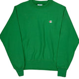 Reverse Weave Champion Sweatshirt - Small Green Cotton