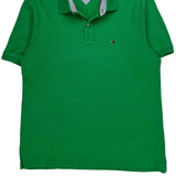 Tommy Hilfiger Polo Shirt - Large Green Cotton