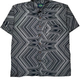 Eveni Hawaiian Shirt - XL Black Cotton