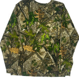 Red Head Long Sleeve T-Shirt - Large Camo Cotton