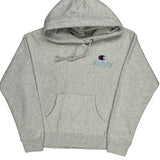 Reverse Weave Champion Hoodie - Small Grey Cotton Blend