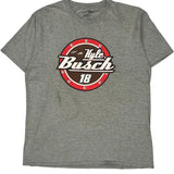Kyle Busch Joe Gibbs Racing Nascar T-Shirt - Large Gray Cotton