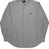 Polo By Ralph Lauren Checked Shirt - Large Black Cotton