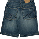 Jnco Cargo Carpenter Shorts - 32W 9L Blue Denim