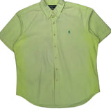 Ralph Lauren Short Sleeve Shirt - XL Yellow Cotton
