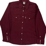 Carhartt Shirt - XL Burgundy Cotton