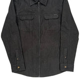 Oakley Full Zip Shirt - Large Gray Cotton Blend